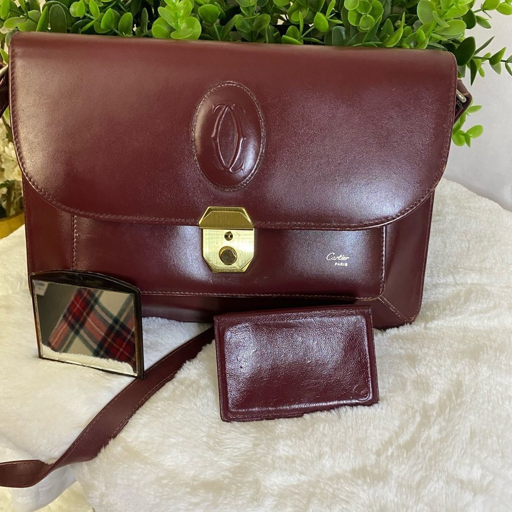 Vintage Cartier authentic purse with strap Bag Very good pre-owned condition!